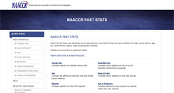 Desktop Screenshot of faststats.naaccr.org